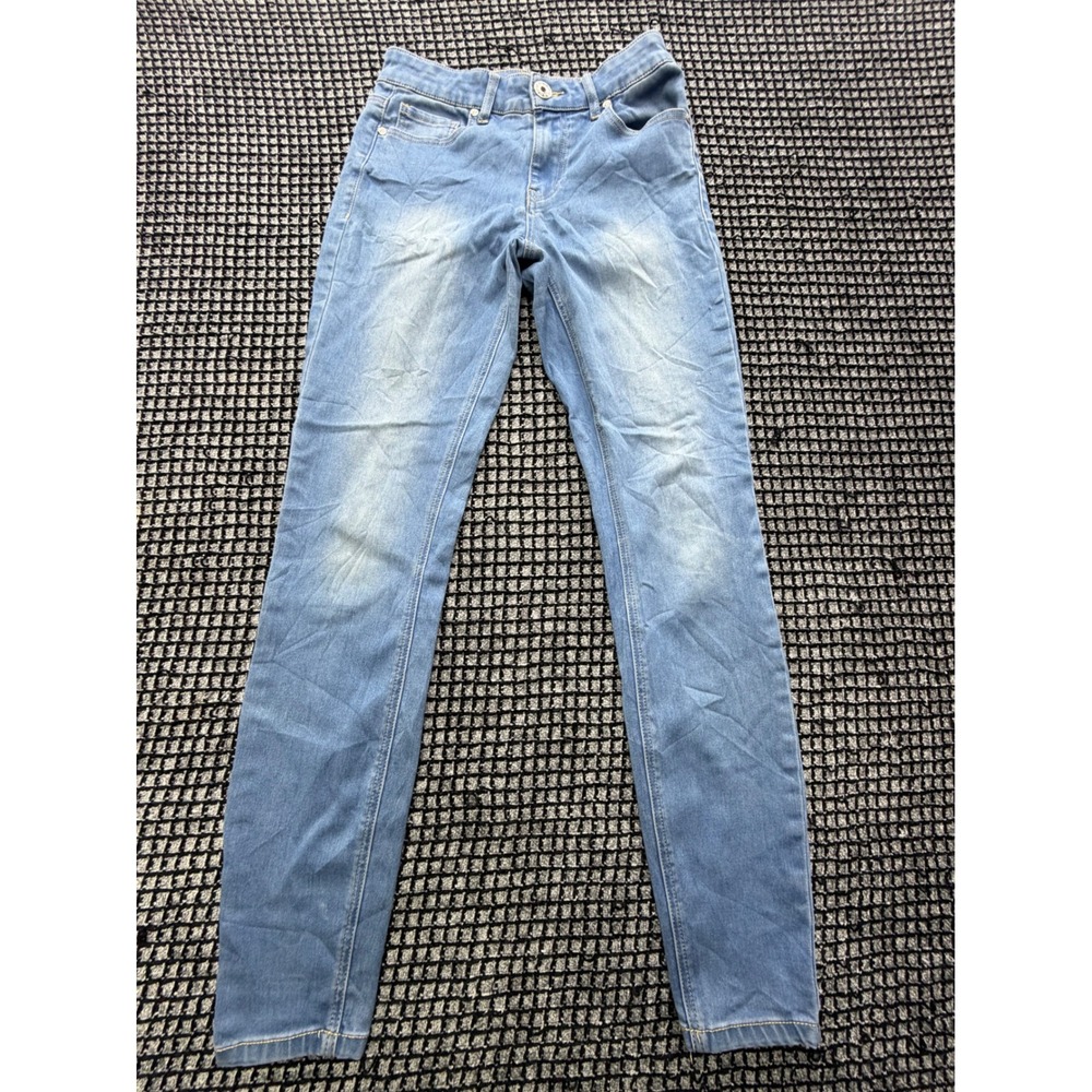 GUESS Skinny Jeans Womens 26 Blue Light Wash Whiskered Denim